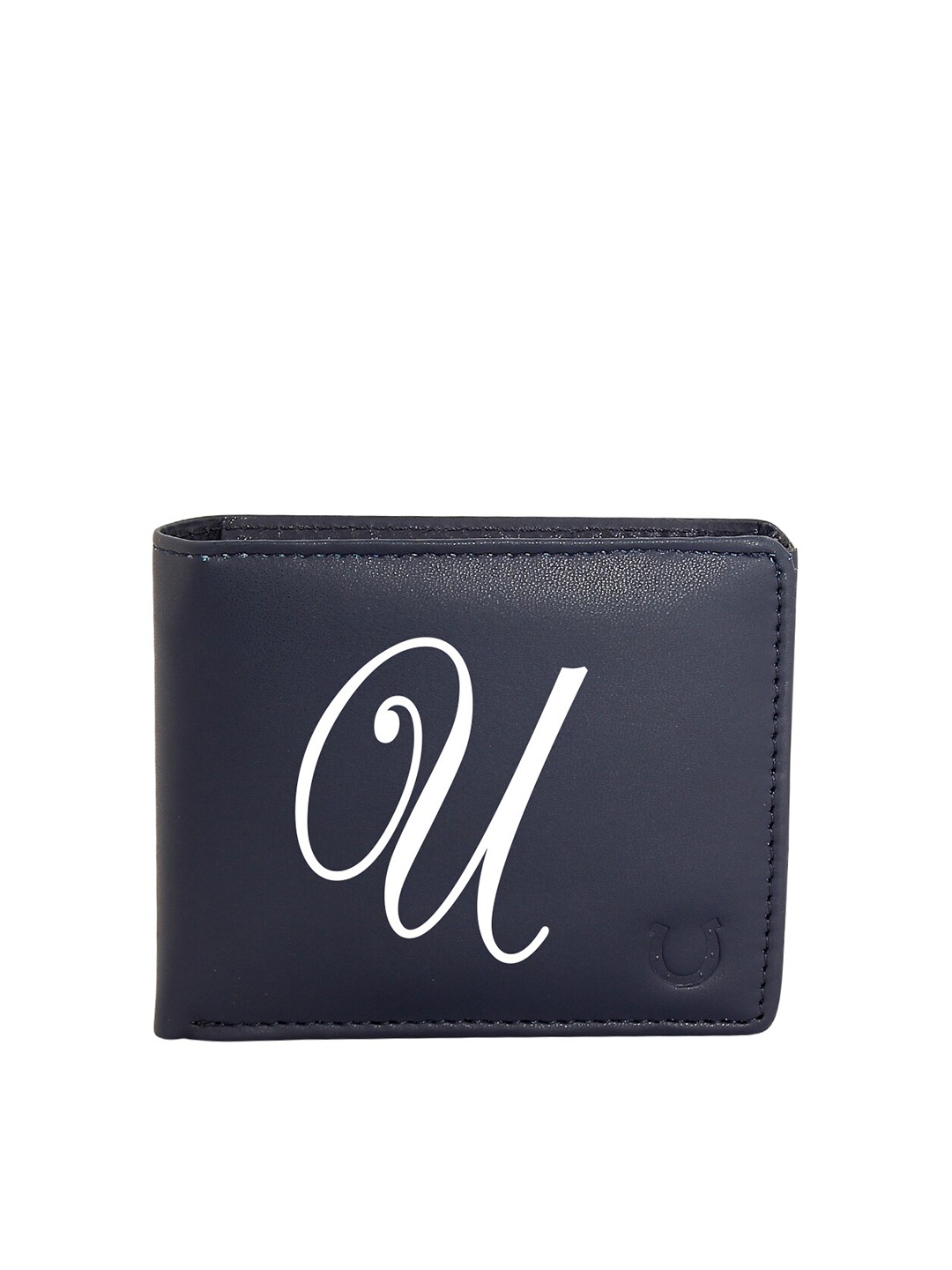 

Blacksmith Men Blue & White Graphic Printed PU Two Fold Wallet with SD Card Holder