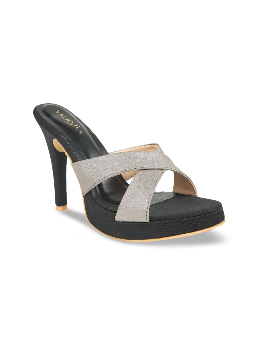 

VALIOSAA Grey Stiletto Sandals