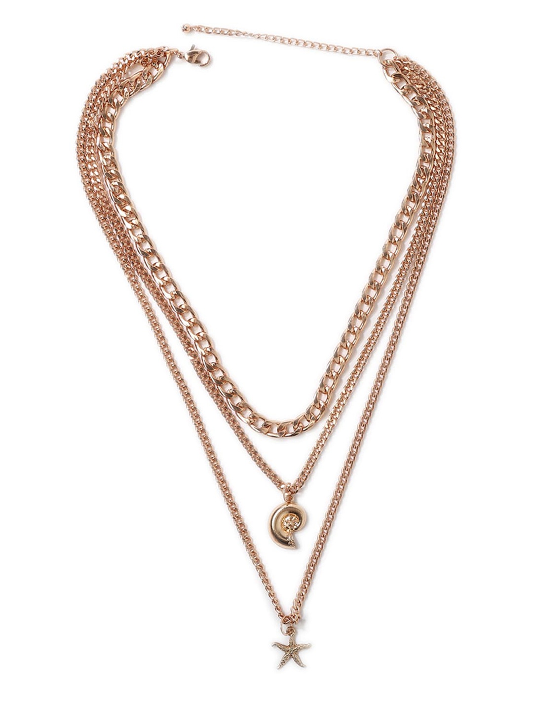 

FOREVER 21 Women Gold Layered Pendant Necklace