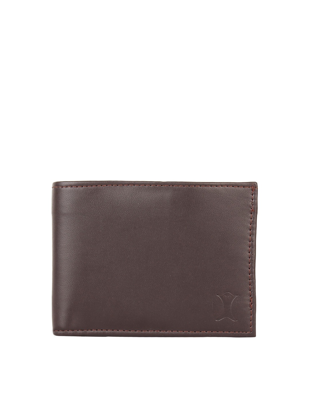 

Creature Men Brown Textured PU Two Fold Wallet