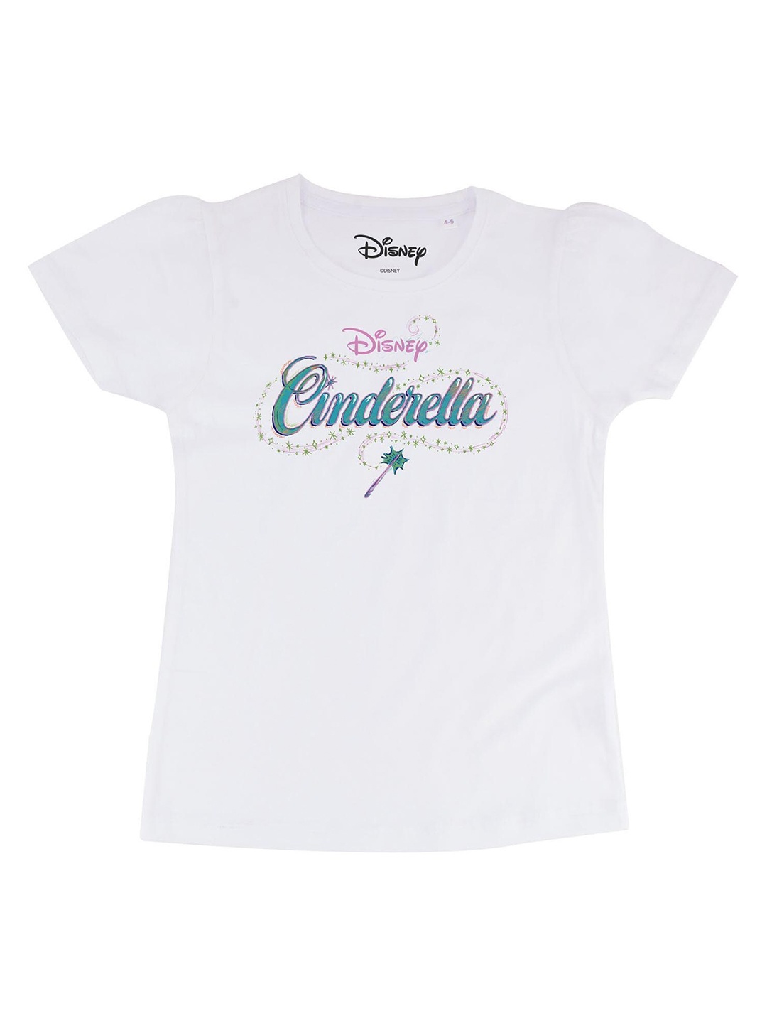 

Disney by Wear Your Mind White Printed Regular Top