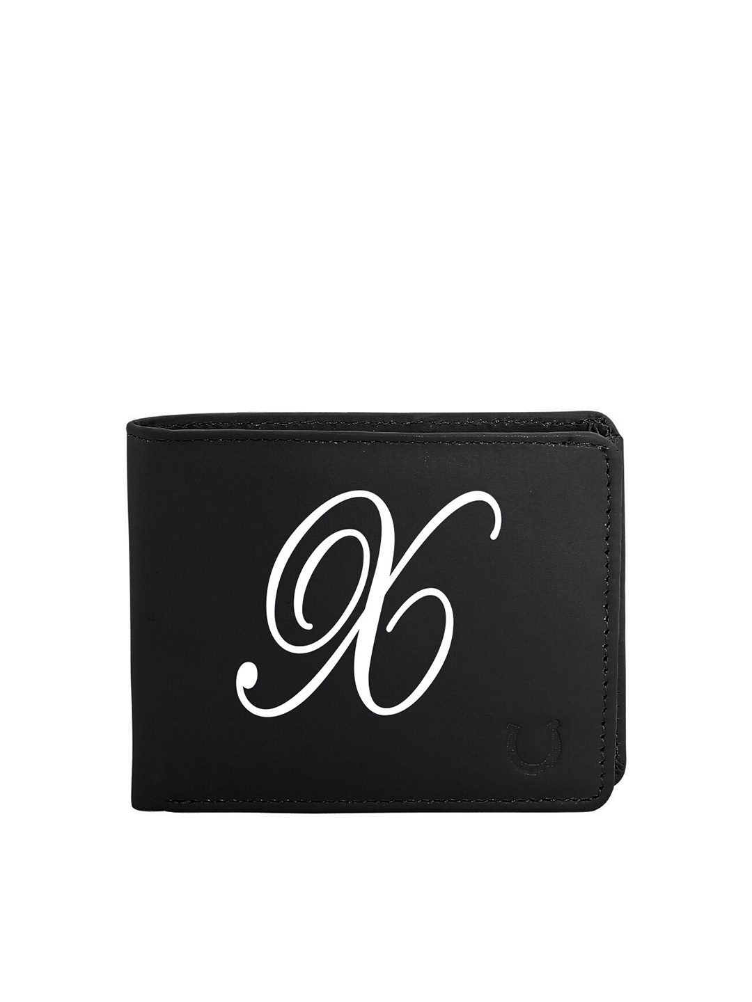 

Blacksmith Men Black & White Typography Printed PU Two Fold Wallet with SD Card Holder