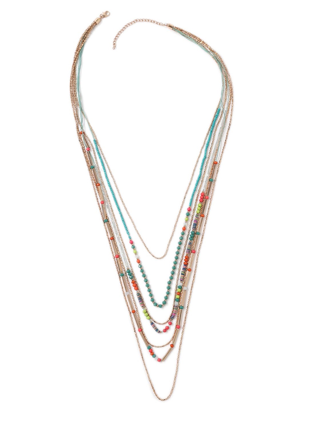 

FOREVER 21 Multicoloured Layered Necklace, Multi