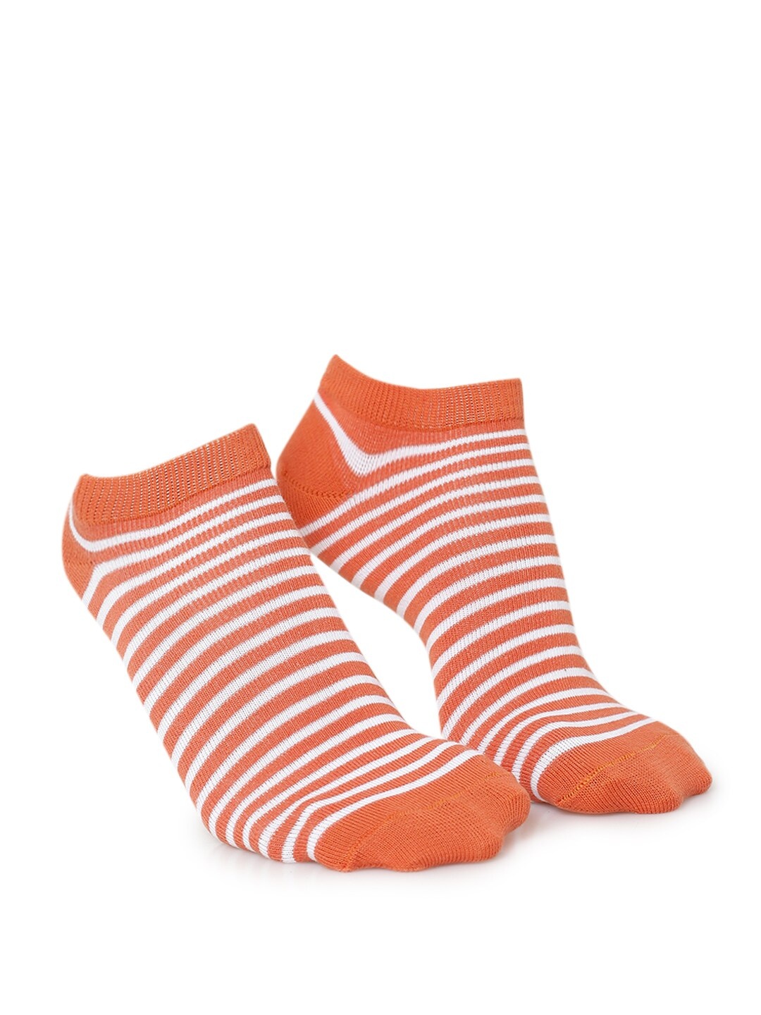 

FOREVER 21 Women Pack Of 3 Printed Ankle-Length Socks, Orange