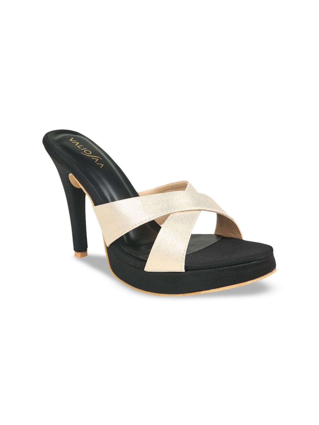 

VALIOSAA Gold-Toned Stiletto Heels