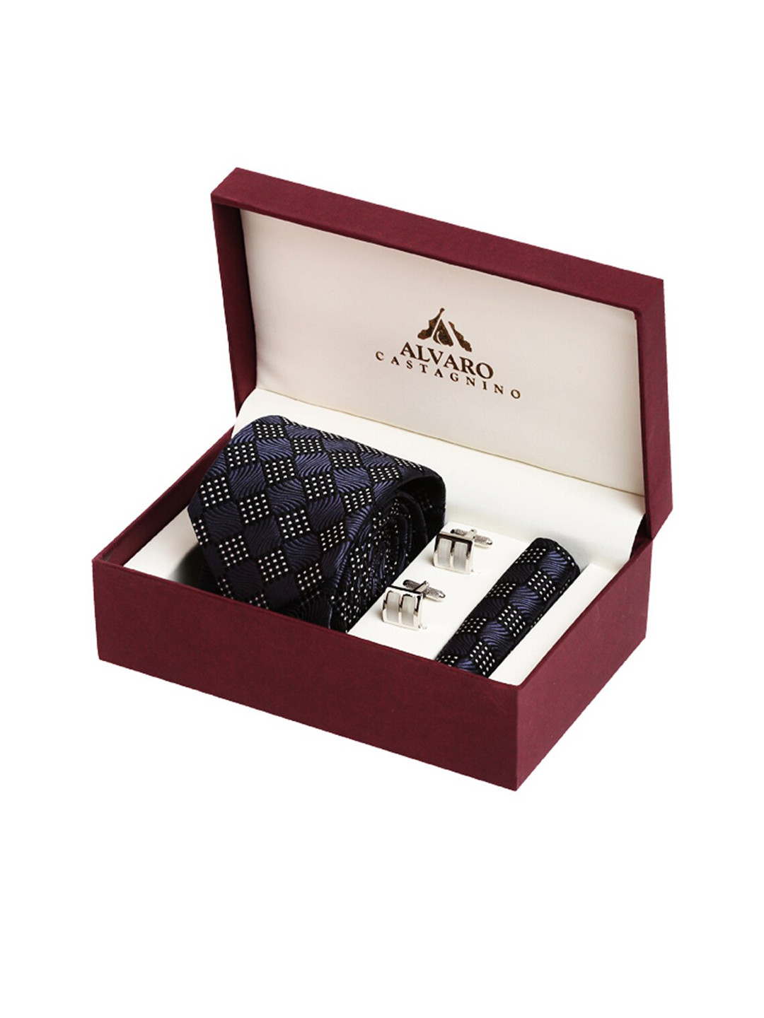

Alvaro Castagnino Men Blue & White Accessory Gift Set