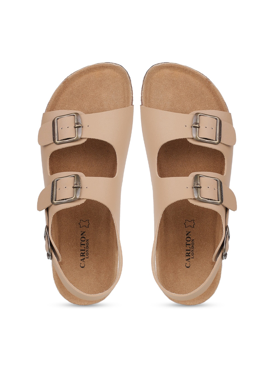 

Carlton London Men Beige Comfort Sandals