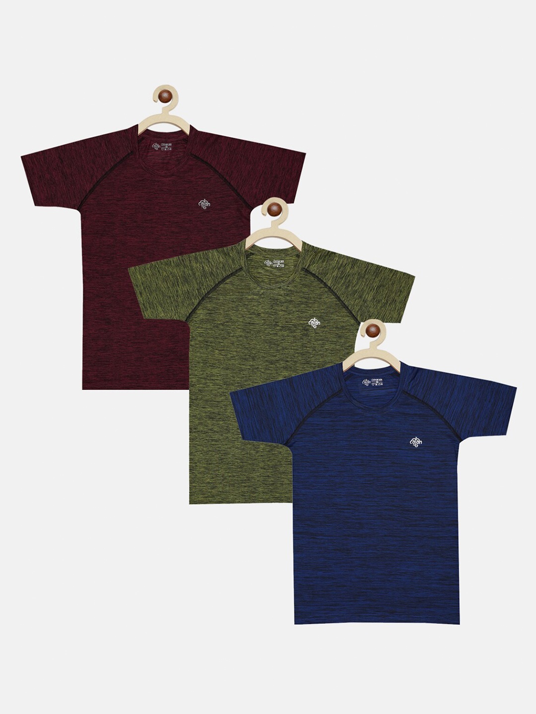 

CHIMPRALA Boys Multi 3 V-Neck Applique T-shirt