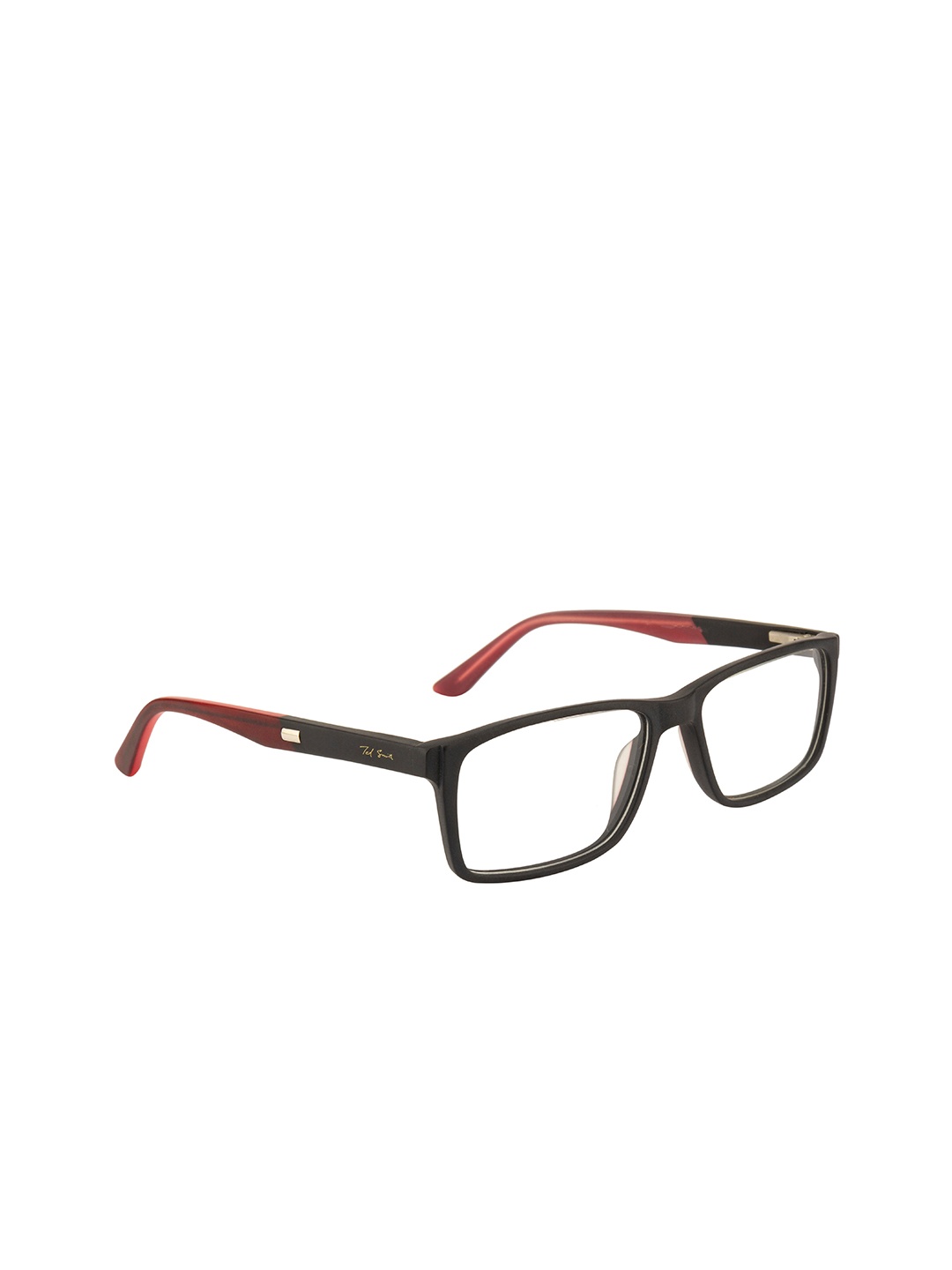 

Ted Smith Unisex Red & Black Full Rim Wayfarer Frames