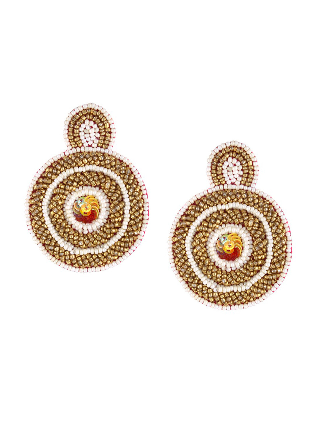 

Adwitiya Collection Gold Contemporary Studs Earrings