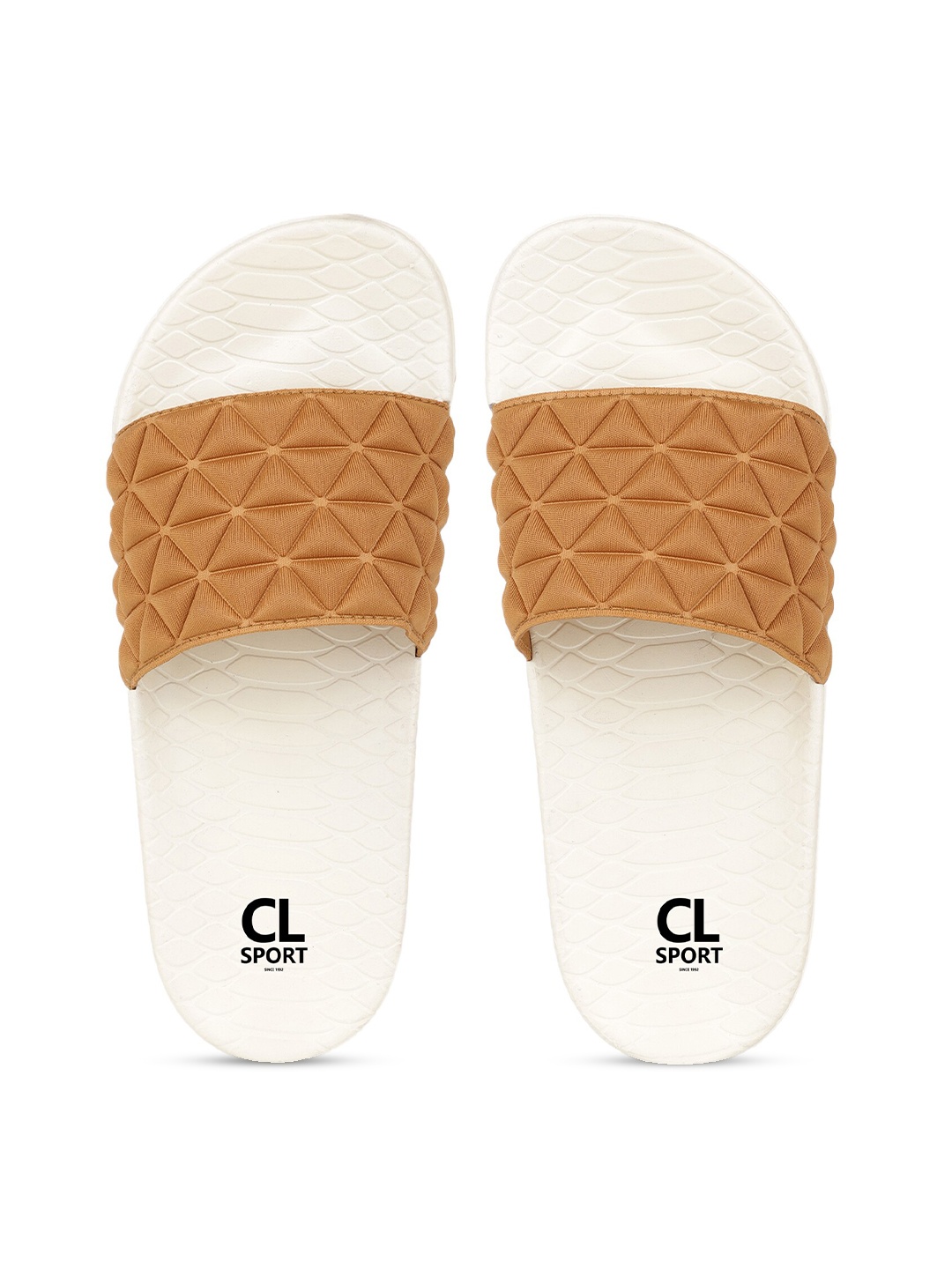 Carlton London sports Women Mustard & White Sliders