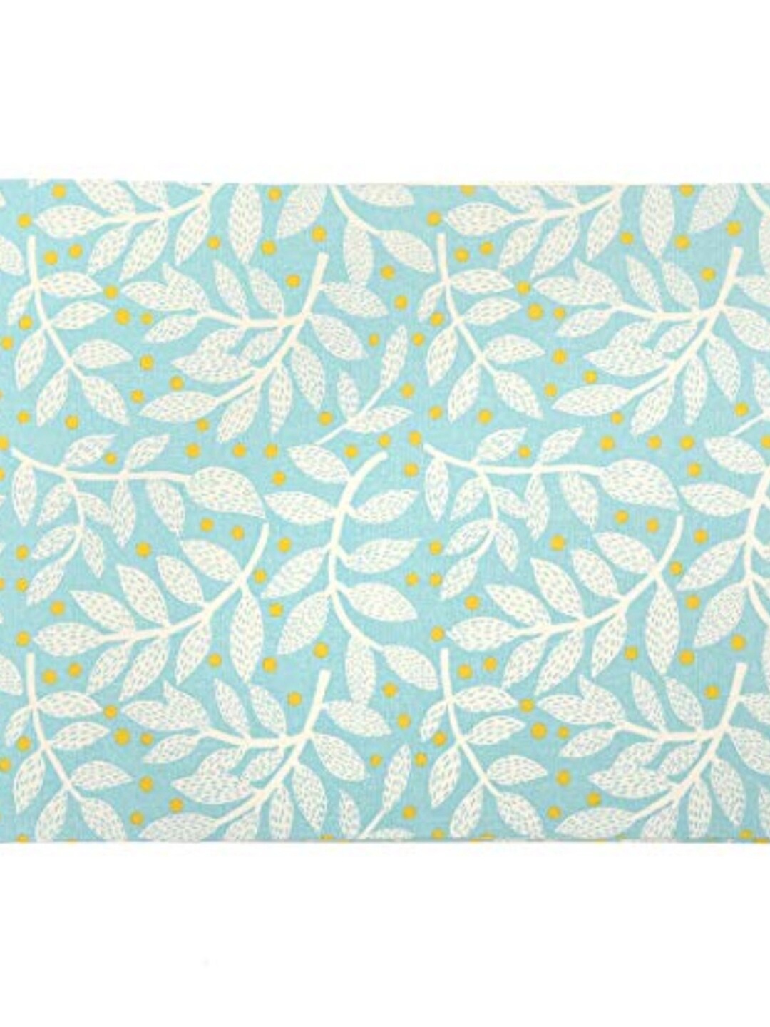 

Chumbak Turquoise Blue & White Printed Spring Time Cotton Table Runner