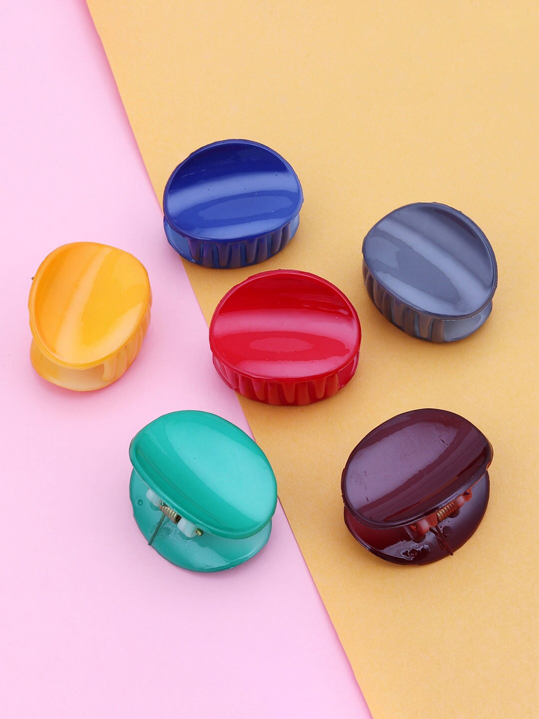 

Sukkhi Women Red & Blue Set of 6 Claw Clip