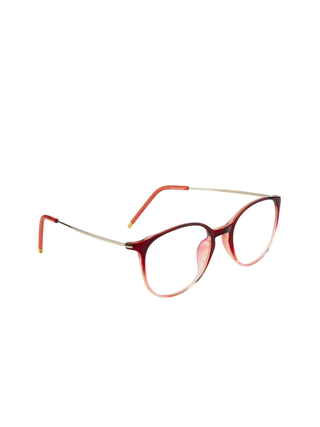 

Ted Smith Unisex Maroon & Silver-Toned Full Rim Round Frames TSO-88037_C26