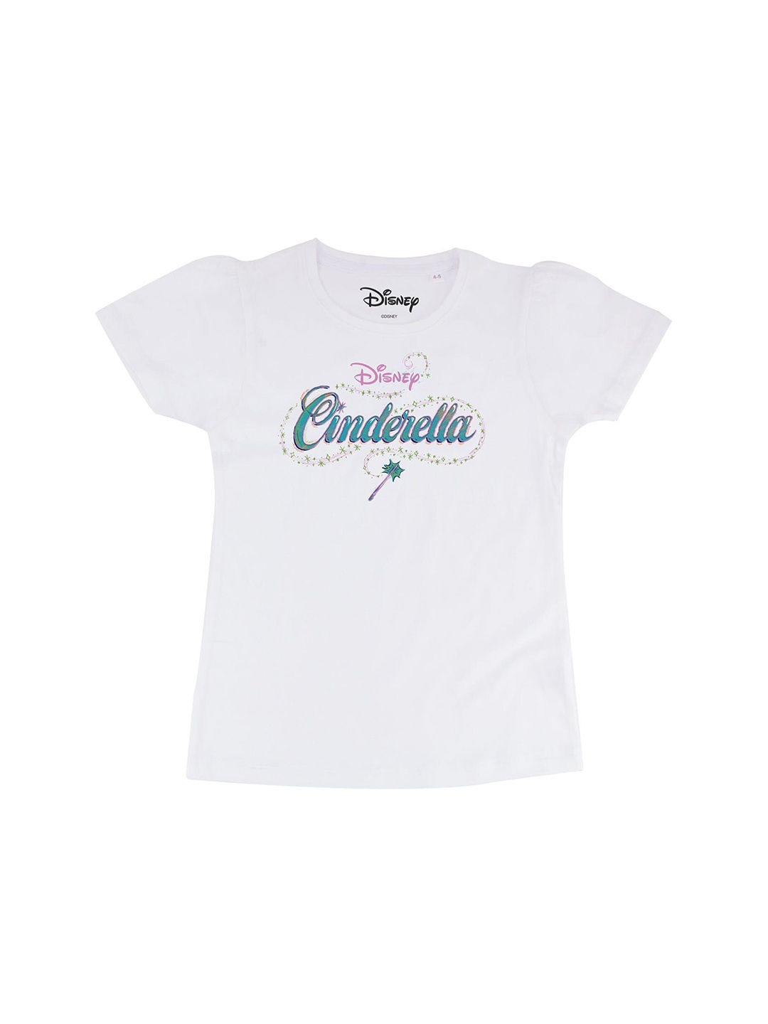 

Disney by Wear Your Mind White Printed Regular Top
