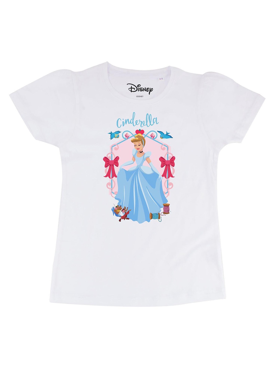 

Disney by Wear Your Mind White Printed Regular Top