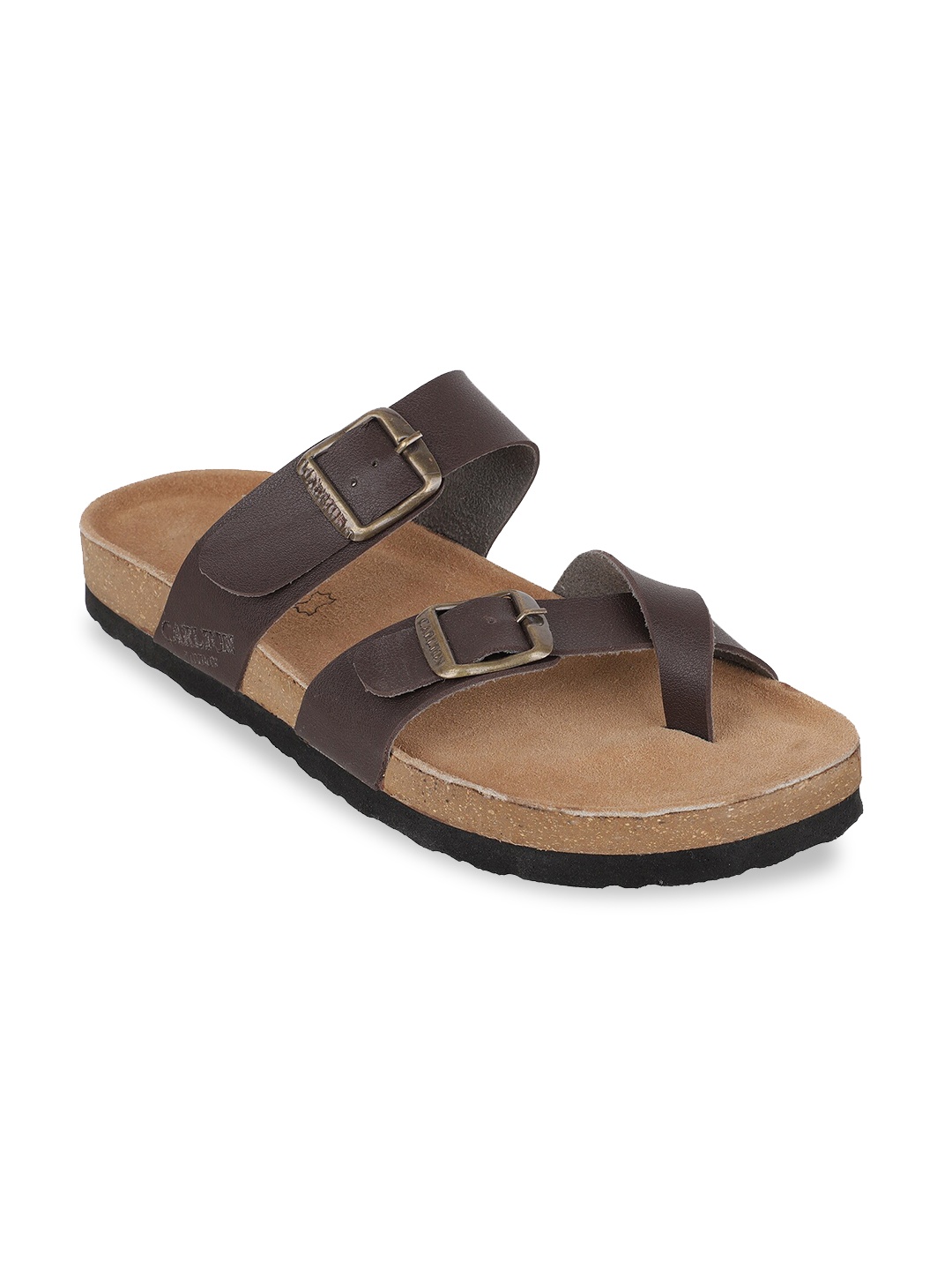 

Carlton London Men Brown Comfort Sandals