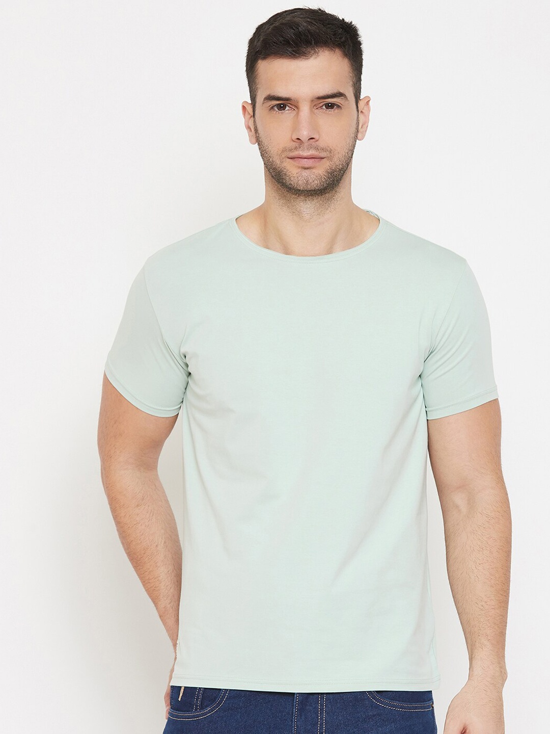 

QUBIC Men Green T-shirt