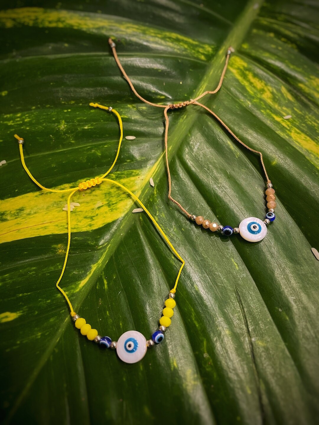 

Digital Dress Room Combo of 2 Fancy Evil Eye Rakhi Design Mauli Raksha Bandhan, Blue