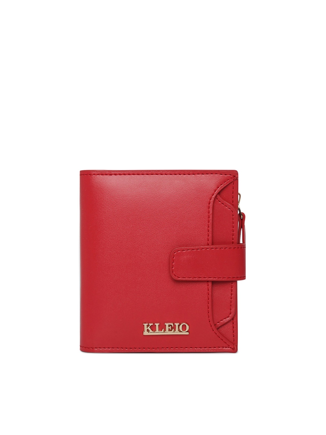 

KLEIO Women Vegan Multi Slot Card Holder Wallet, Red