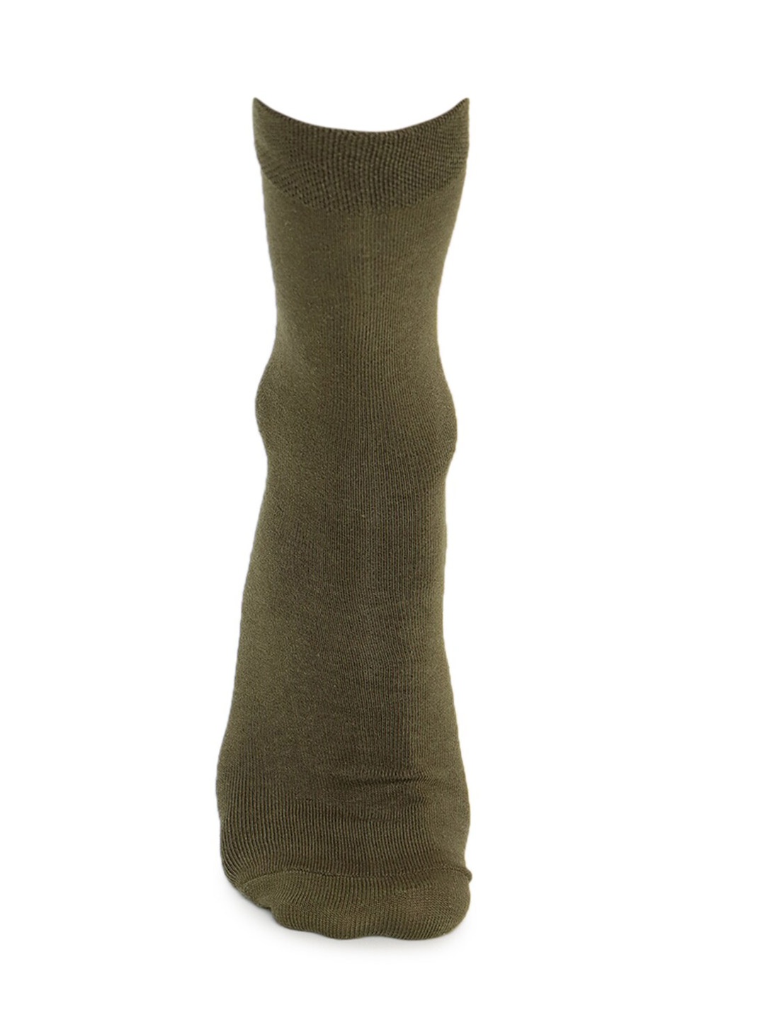 

FOREVER 21 Men Olive Green & Black Foot Prints Graphic Patterned Calf-Length Crew Socks