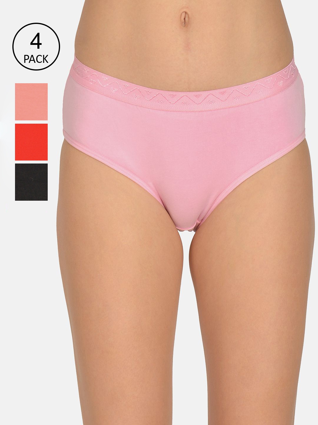 

mod & shy Women Pack of 4 Assorted women Hipstier Briefs - MU137140