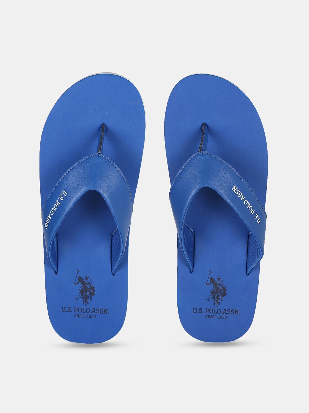 

U S Polo Assn Men Blue & Black Thong Flip-Flops