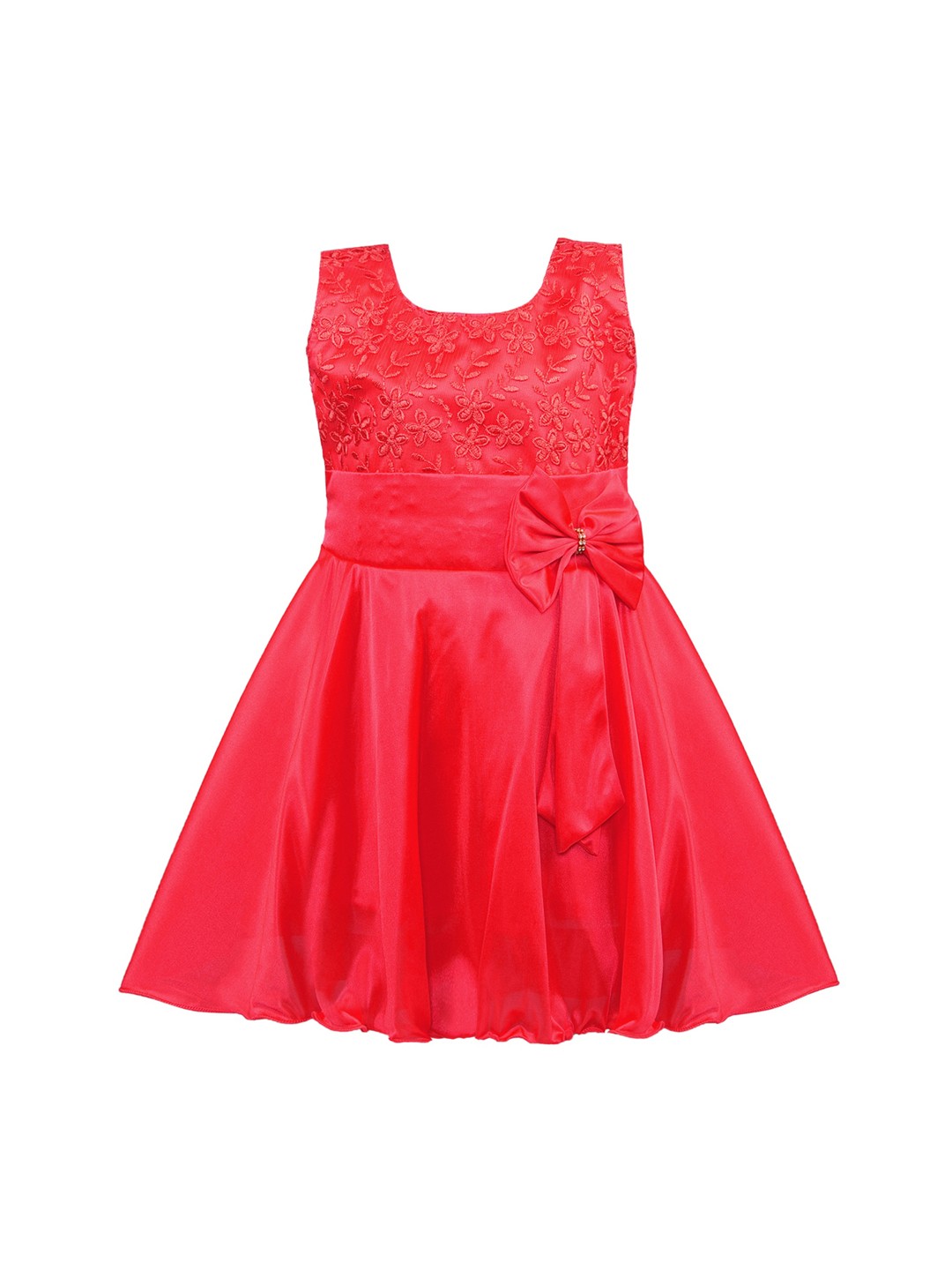 

Wish Karo Red Embroidered Dress