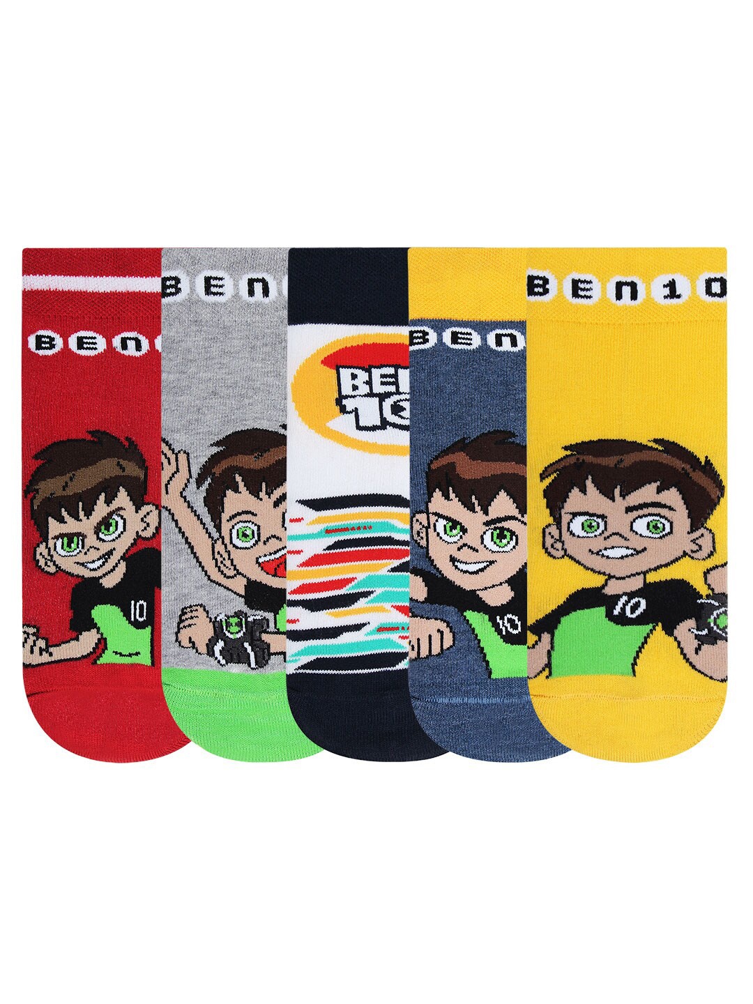 

Bonjour Girls Pack of 5 Assorted Ankle-Length Socks
