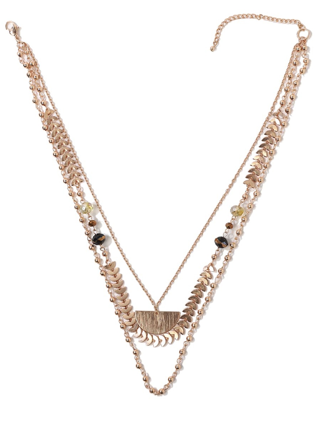 

FOREVER 21 Gold Gold-Plated Layered Necklace