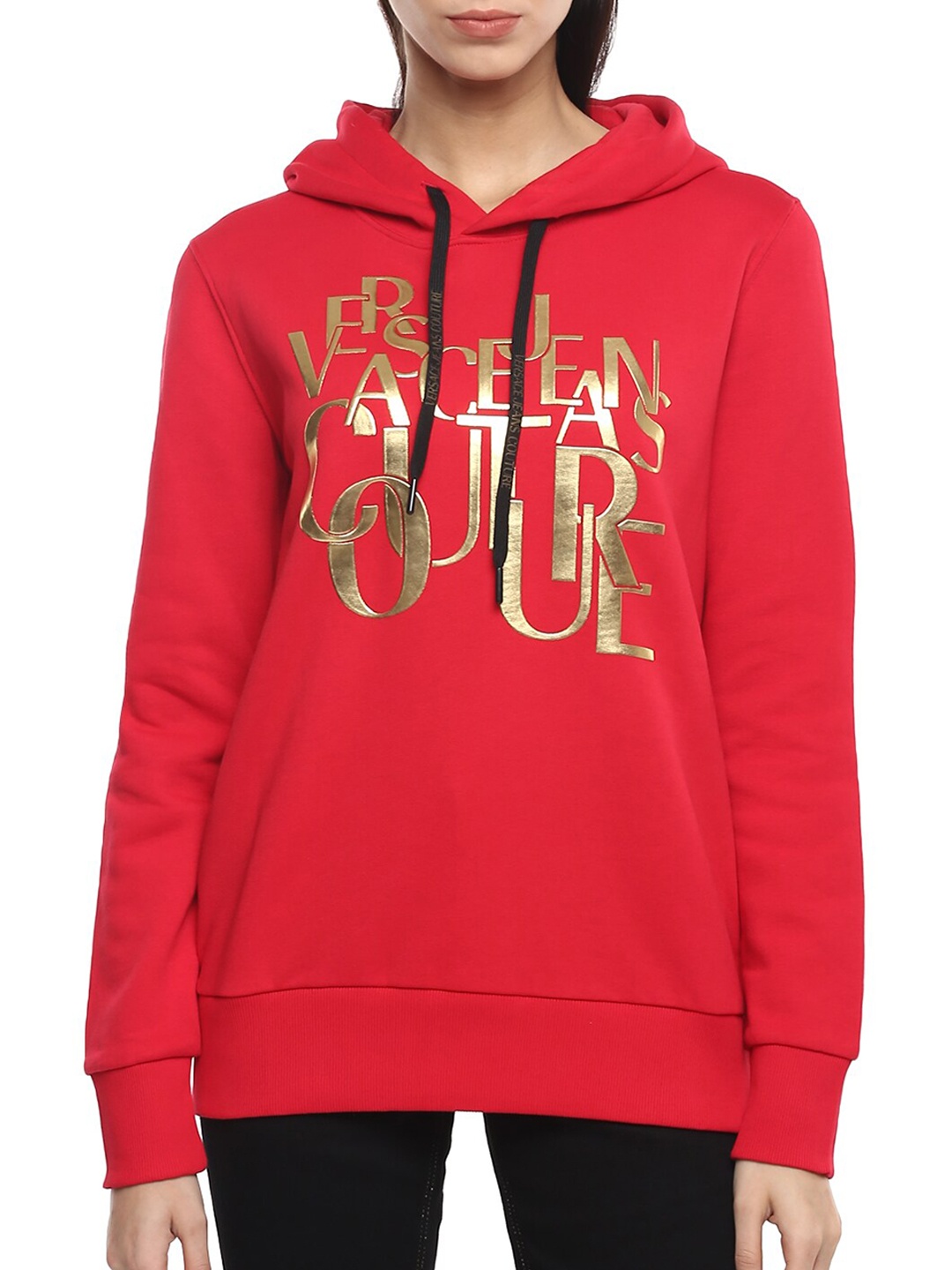 

Versace Jeans Couture Women Red Printed Sweatshirt