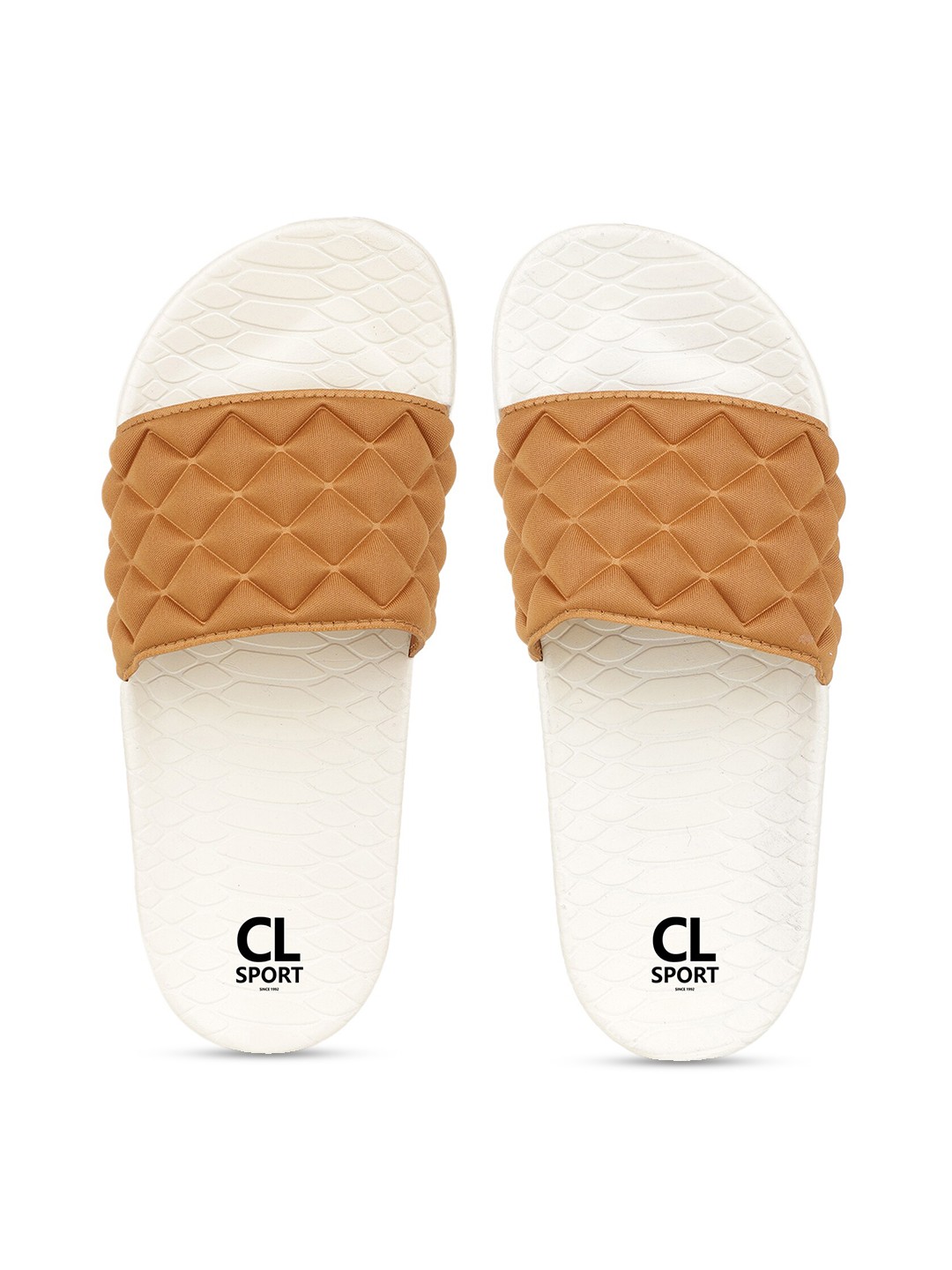 

Carlton London sports Women Mustard & White Sliders