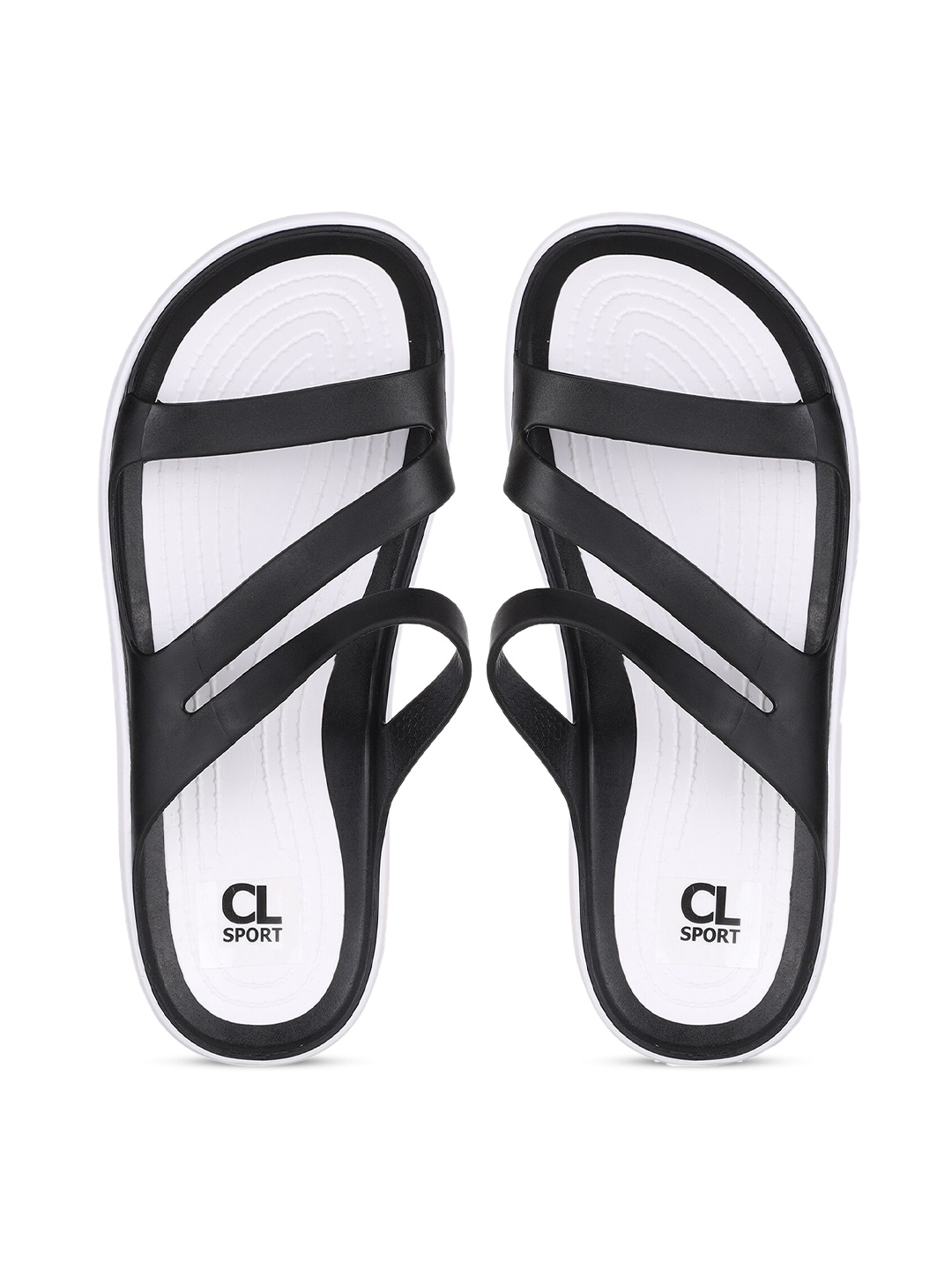 

Carlton London sports Women Black & White Sliders