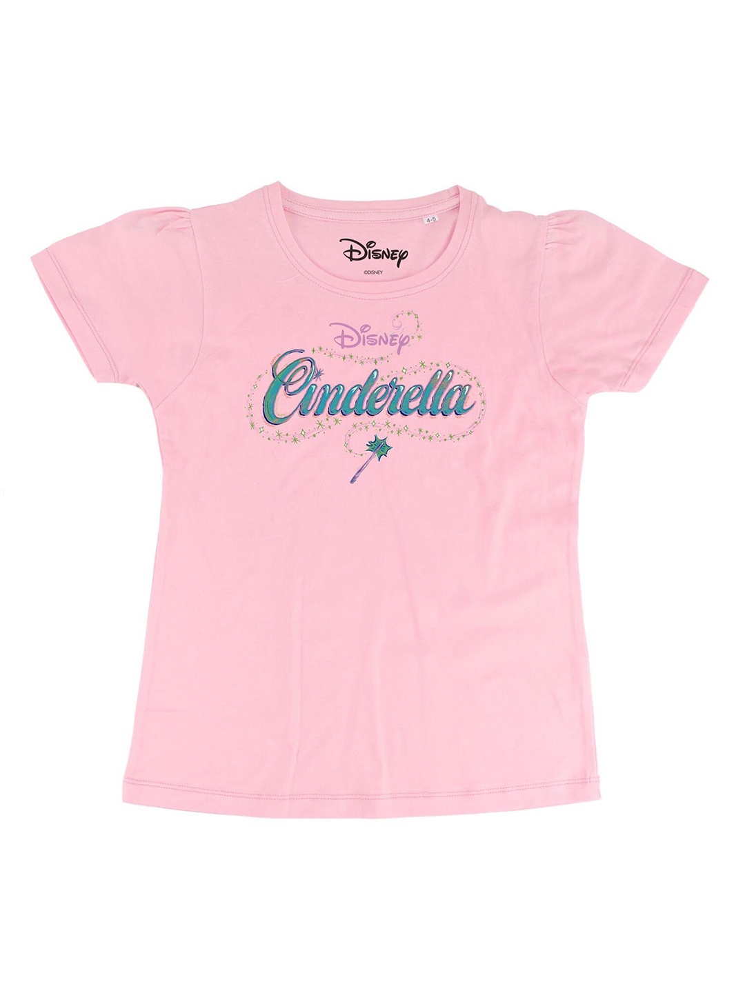 

Disney by Wear Your Mind Girls Pink Printed Regular Top