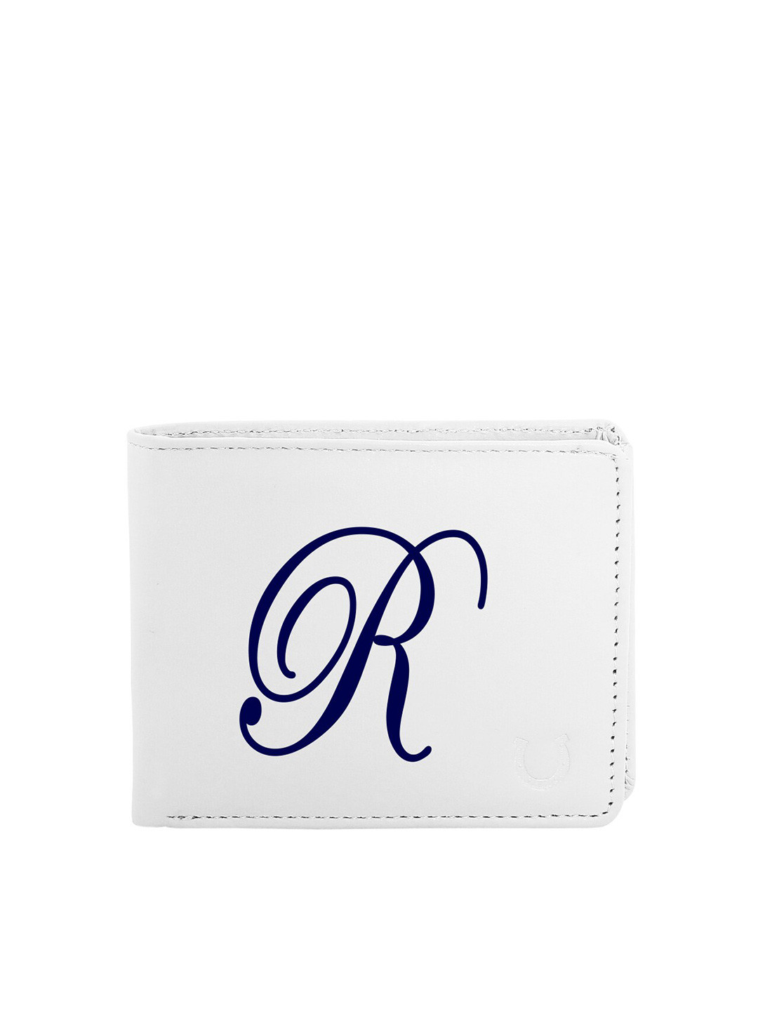 

Blacksmith Men White & Blue Graphic Printed PU Two Fold Wallet with SD Card Holder