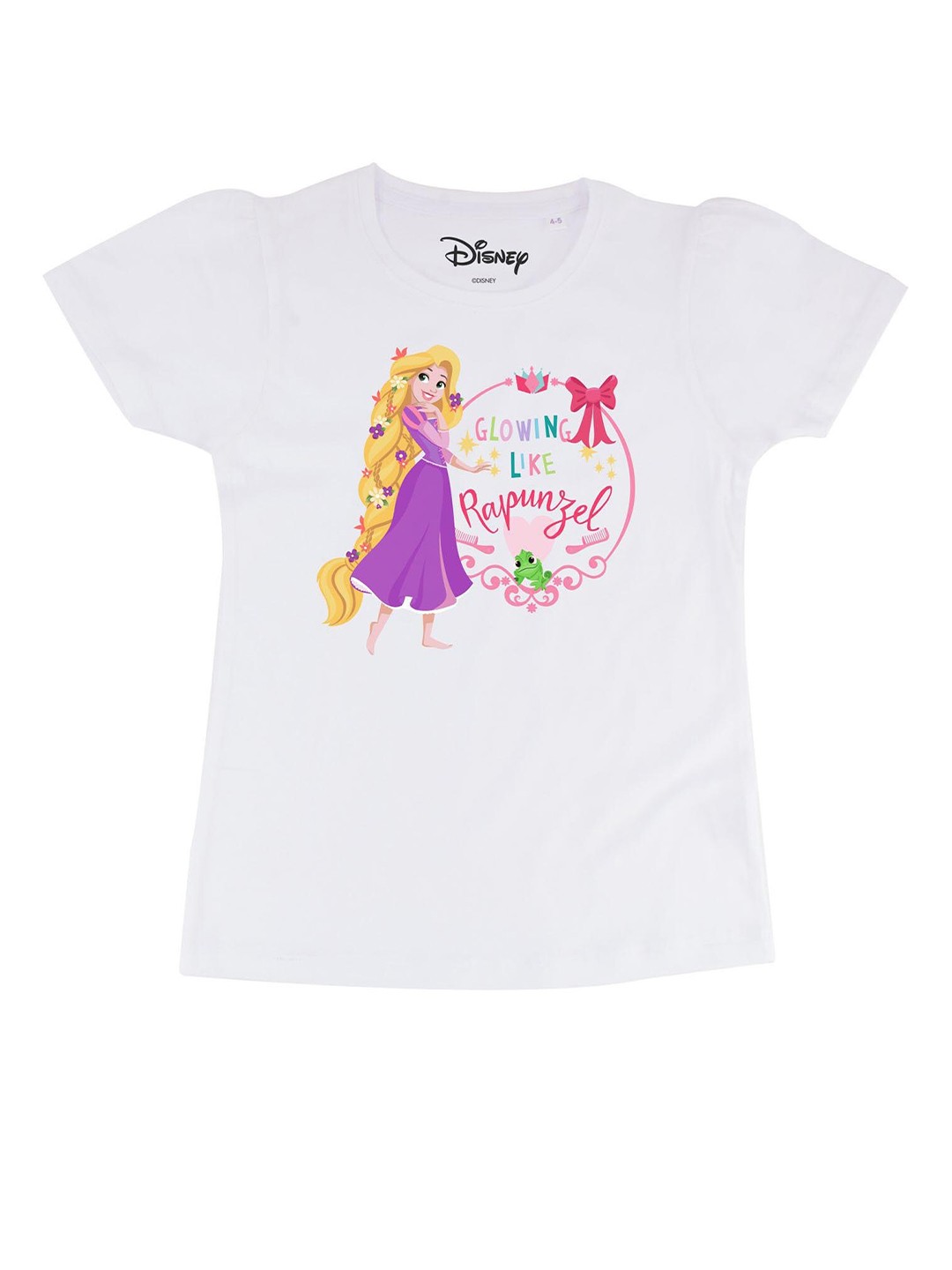 

Disney by Wear Your Mind White Rapunzel Printed Regular Top