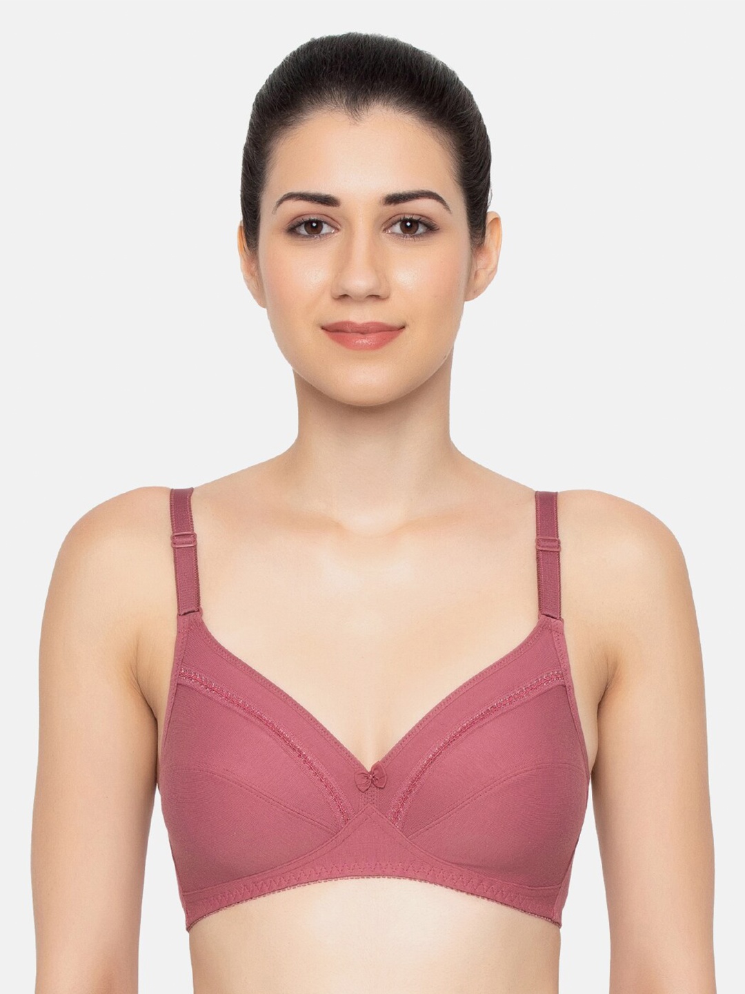 

Triumph Comfort 63 Wireless Non Padded Everyday Cotton Bra, Rose