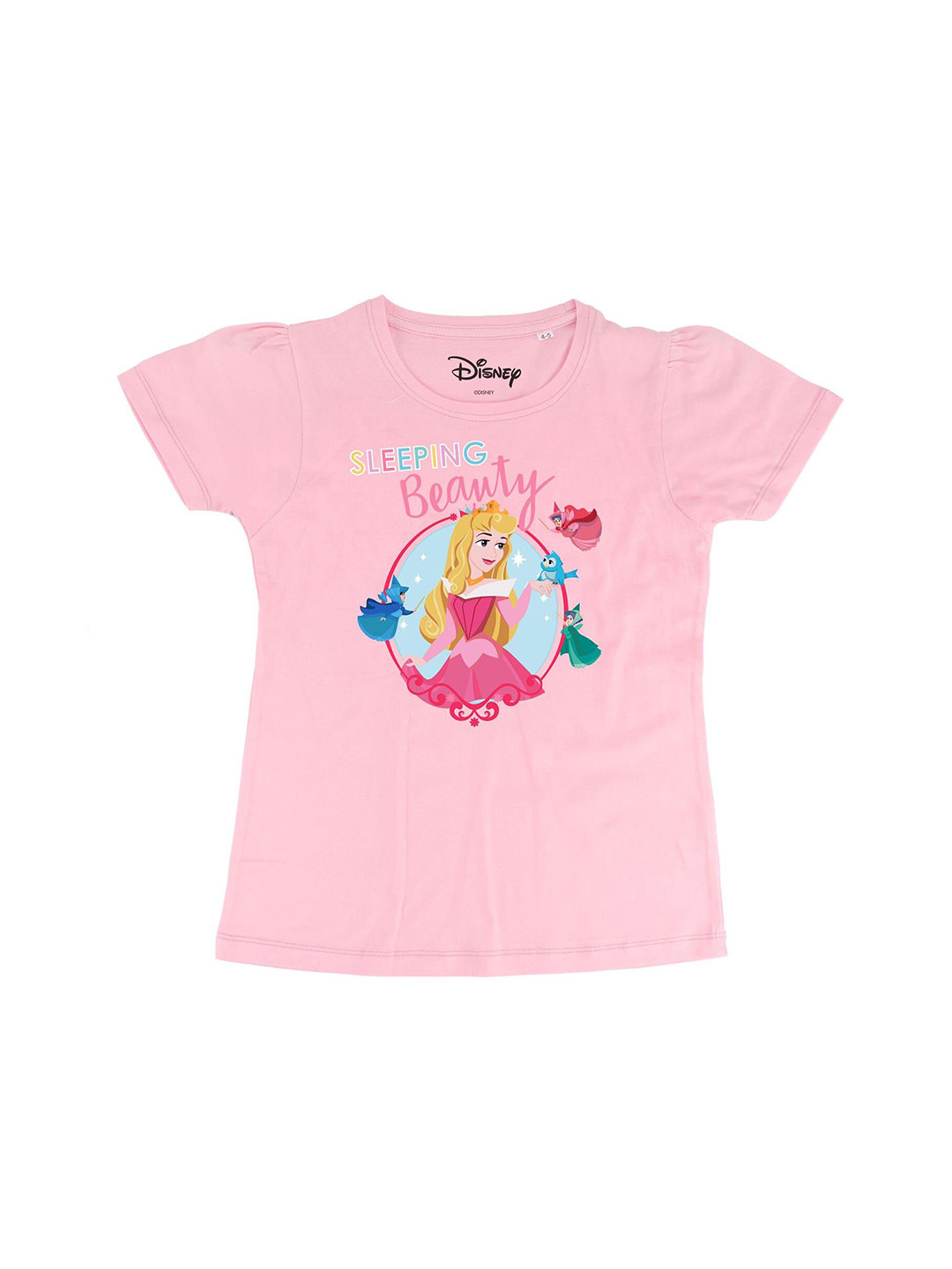 

Disney by Wear Your Mind Pink Disney Princess Printed Regular Top