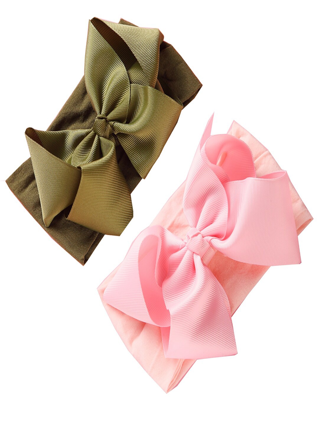 

AQUASTREET Girls Green & Pink Set of 2 Hairband