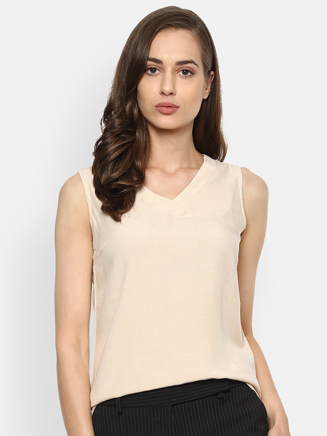 

Van Heusen Woman Women Beige Regular Top