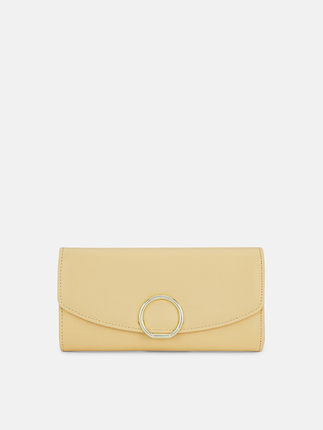 

Forever Glam by Pantaloons Women Yellow Solid Leather Envelope