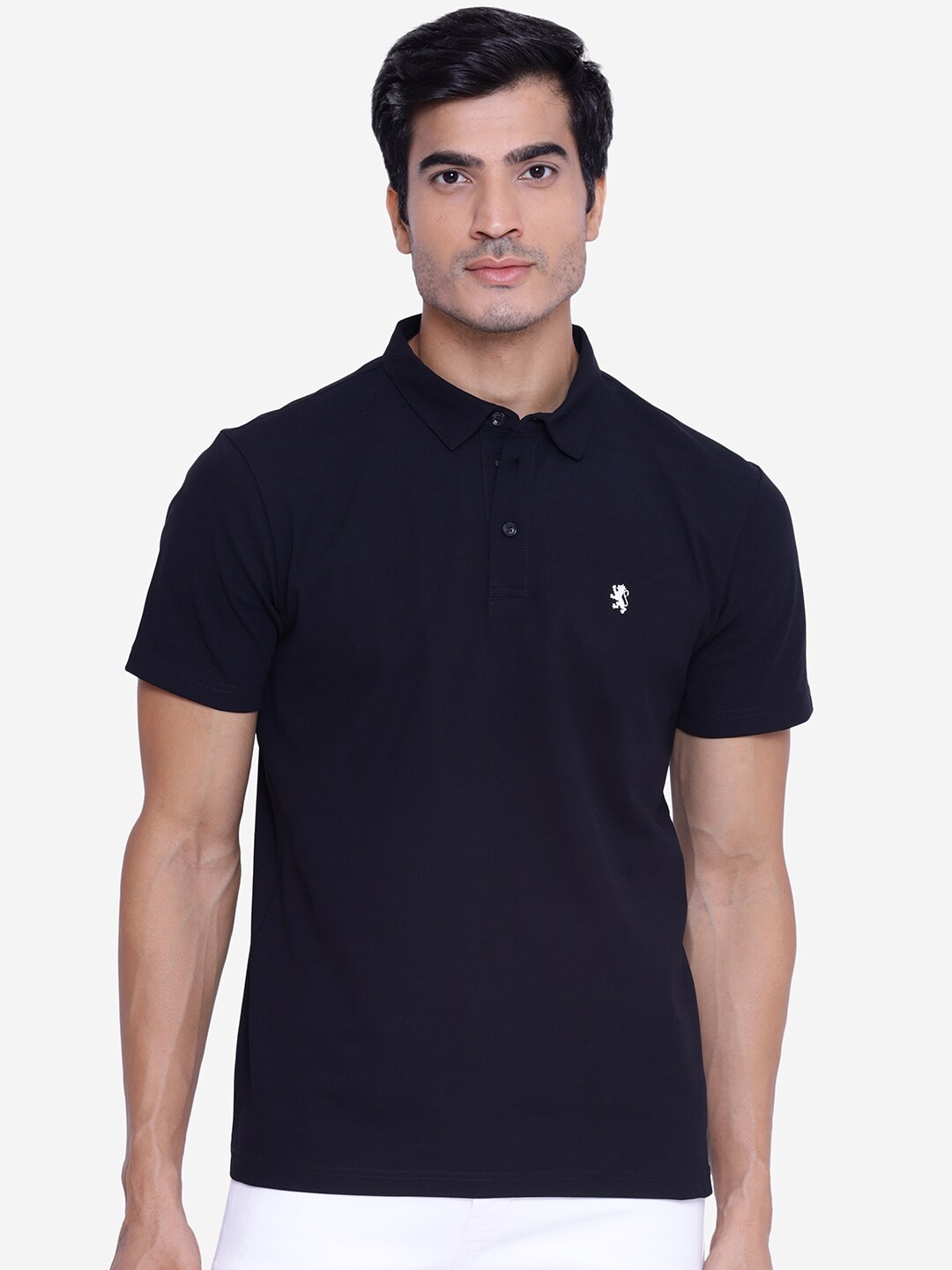 

Red Tape Men Black Polo T-shirt