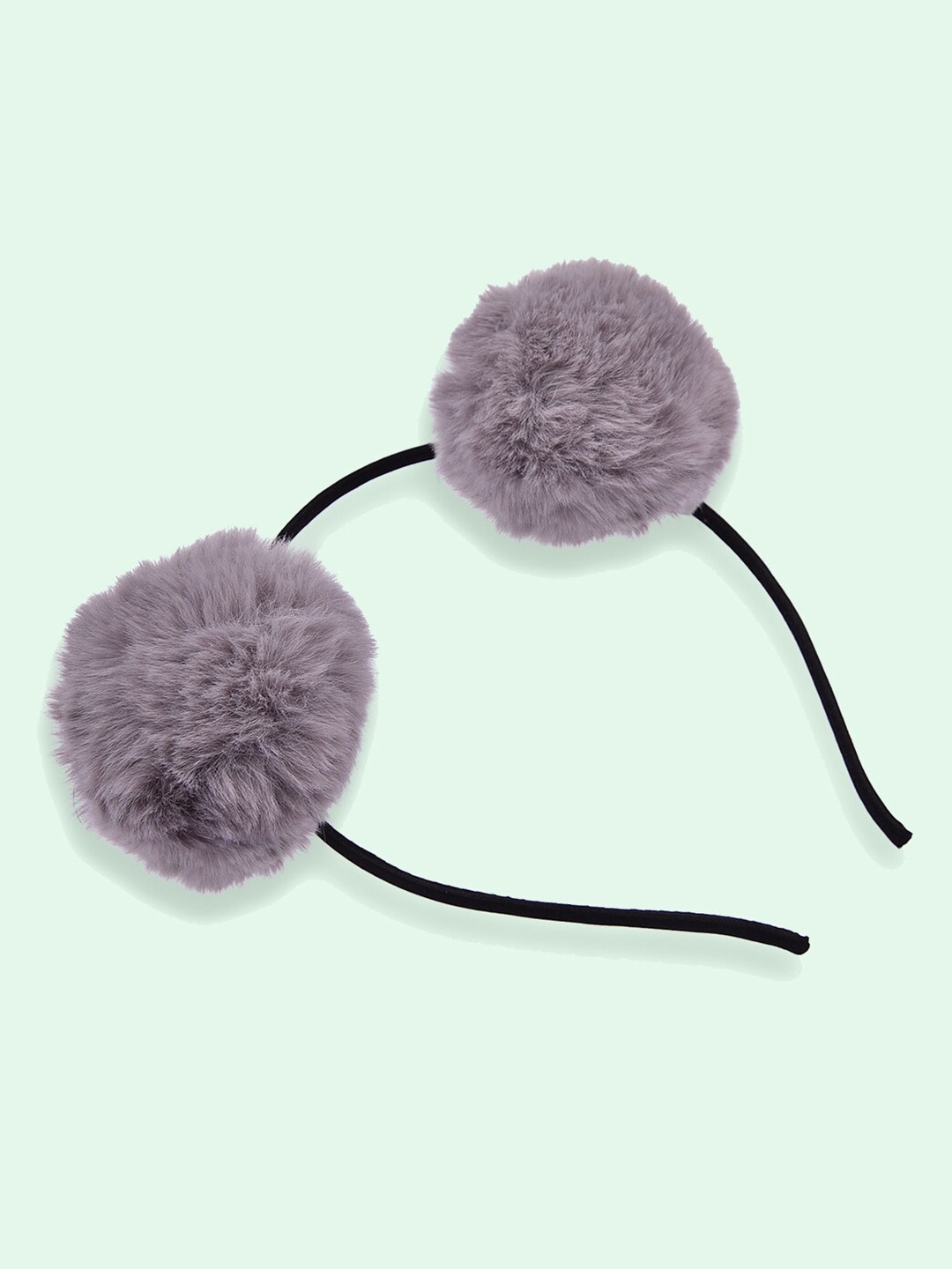 

AQUASTREET Women Grey & Black Fur Hairband