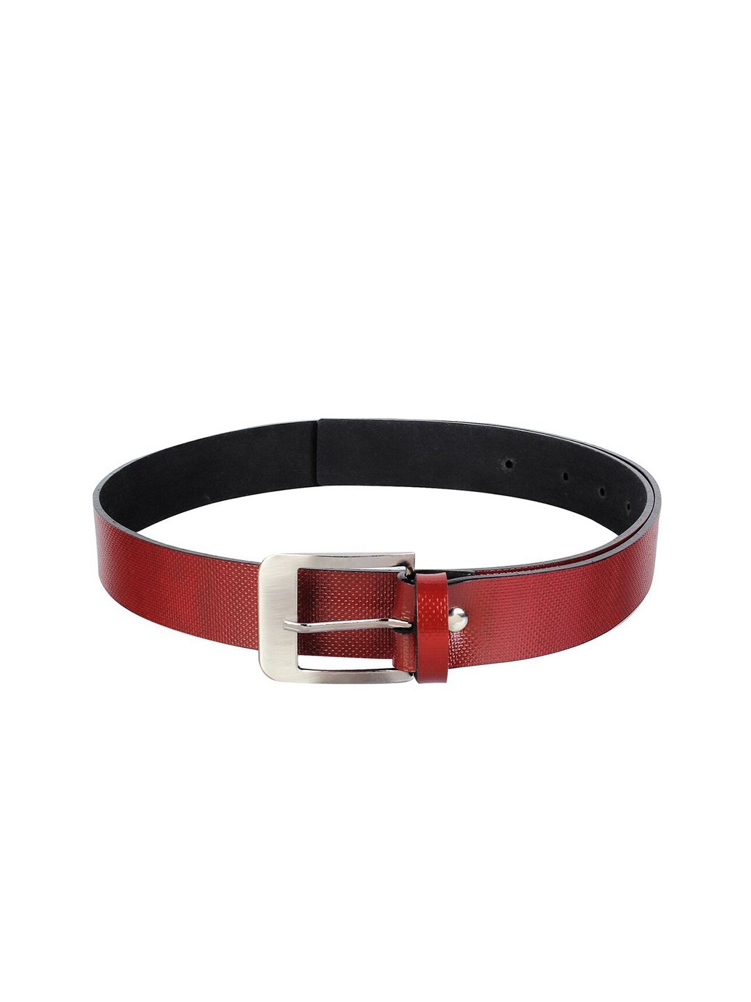

Swiss Design Men Brown Textured Formal Belt