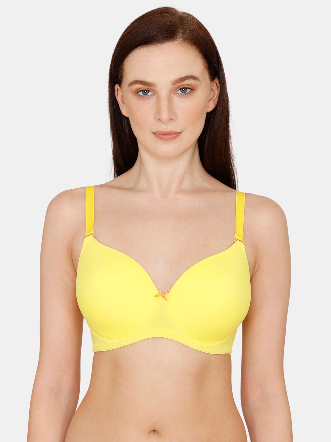 

Zivame Yellow Half Coverage Lightly Padded T-shirt Bra ZI10T2FASHBYELW-Yellow