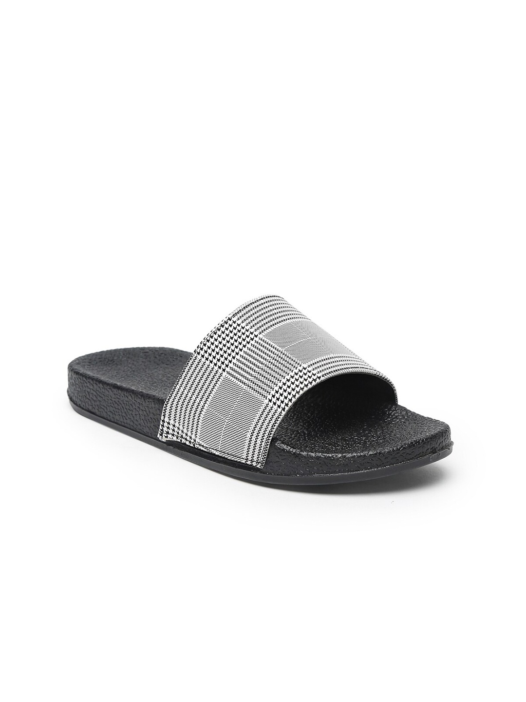 

Misto Women Black & White Sliders