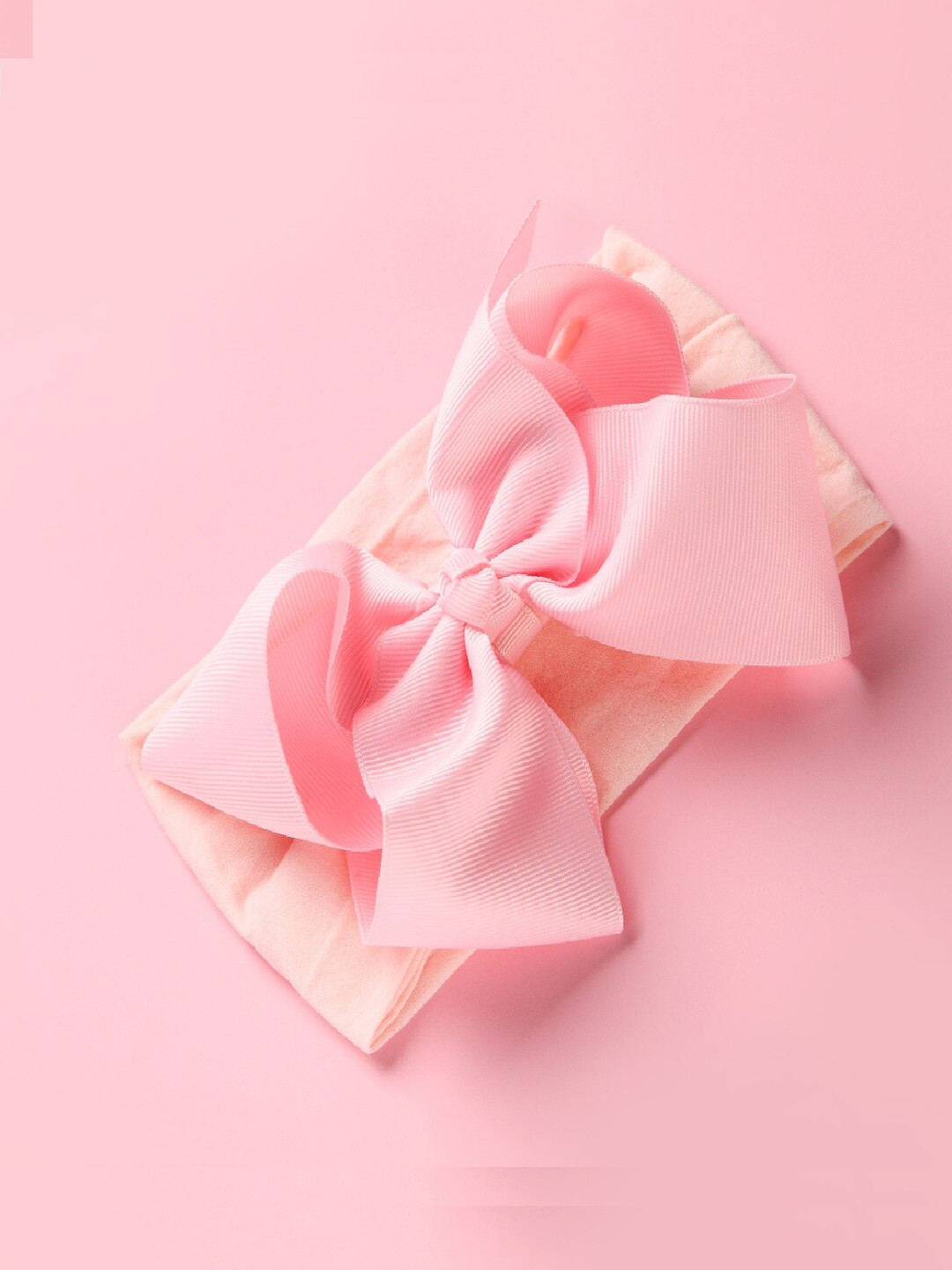 

AQUASTREET Girls Pink Bowknot Nylon Elastic Hairband