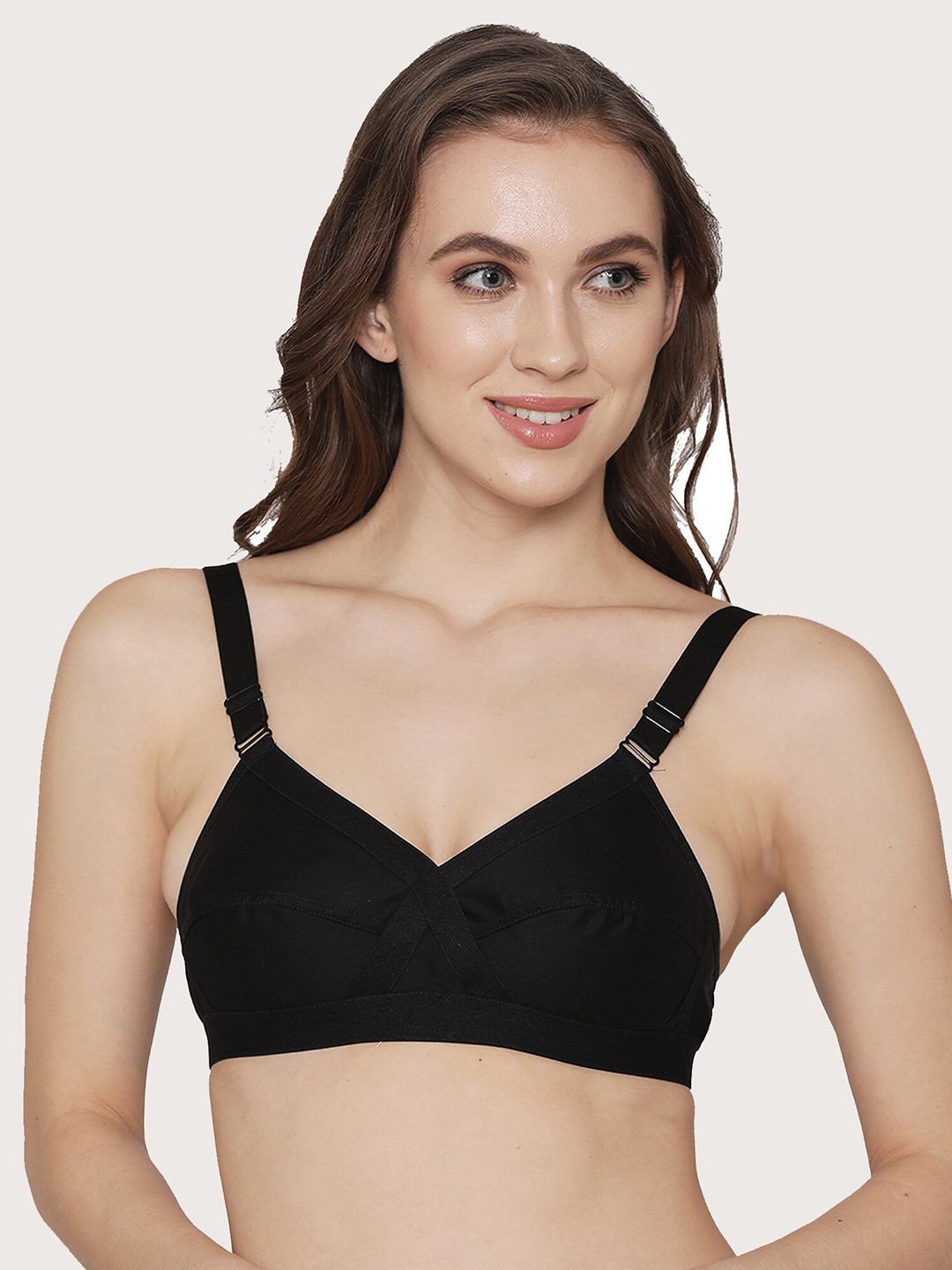 

Kalyani Black Full Coverage T-shirt Bra 5010-BLACK