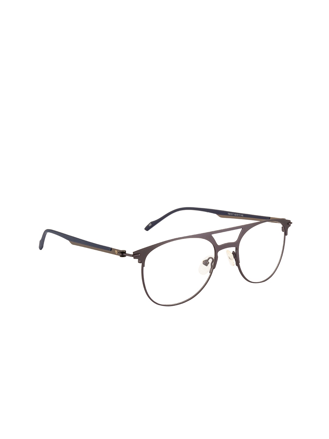 

Ted Smith Unisex Blue & Brown Full Rim Oval Frames