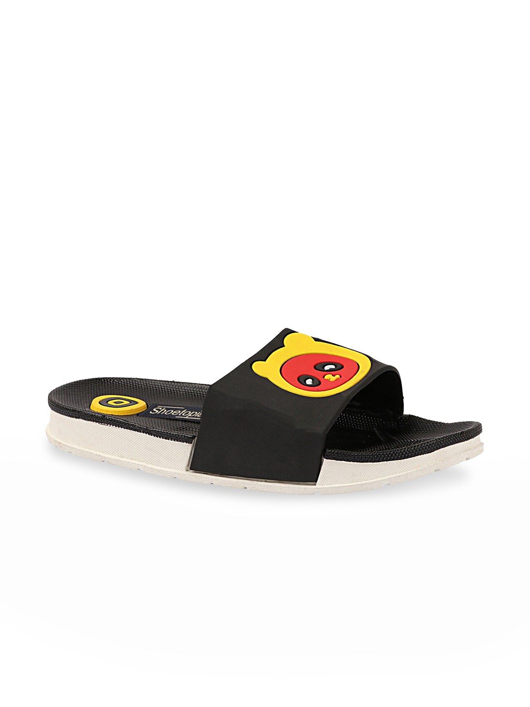 

Shoetopia Kids Black & Red Panda Printed Rubber Sliders